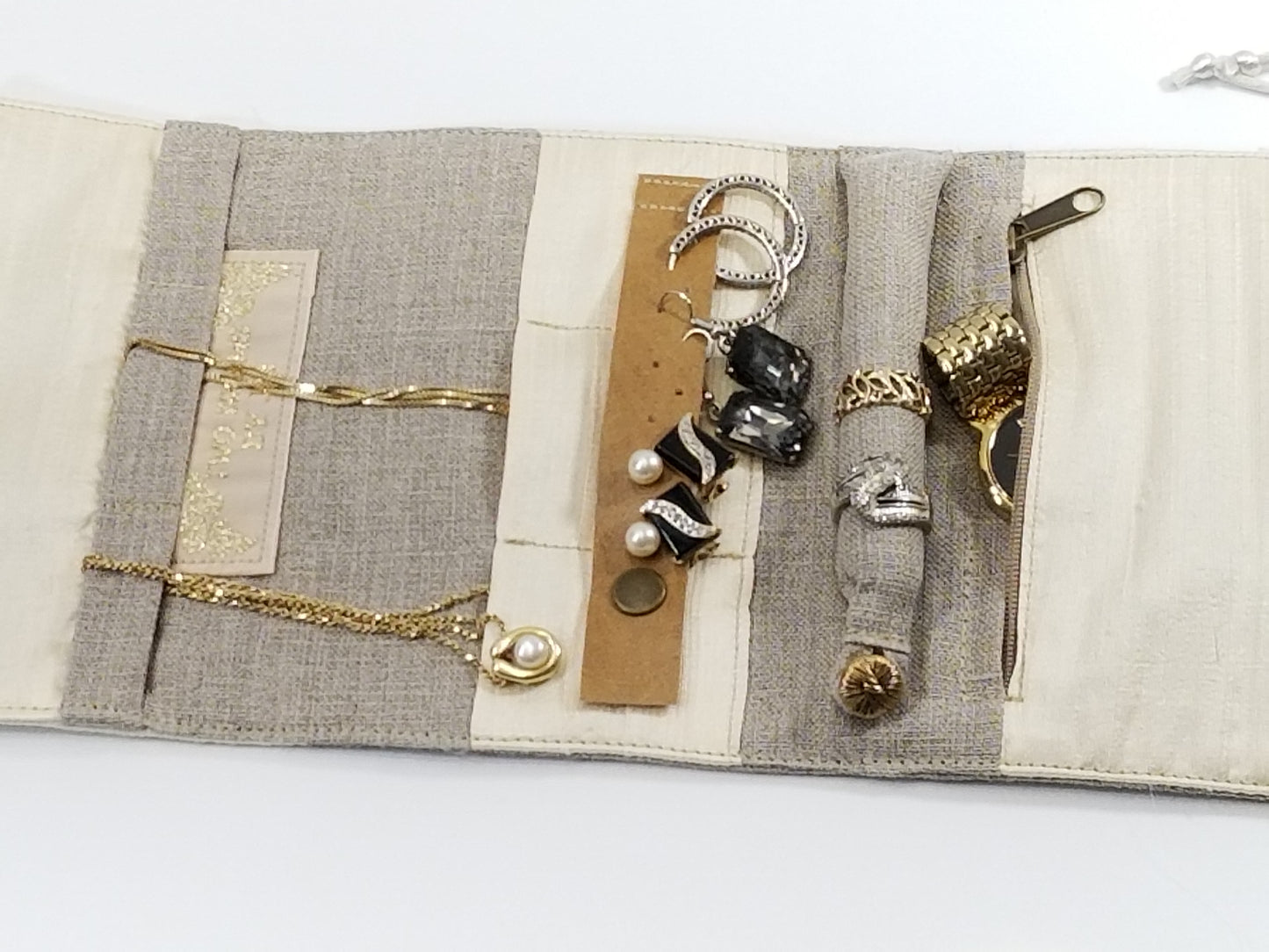 Personalized Travel Jewelry Roll