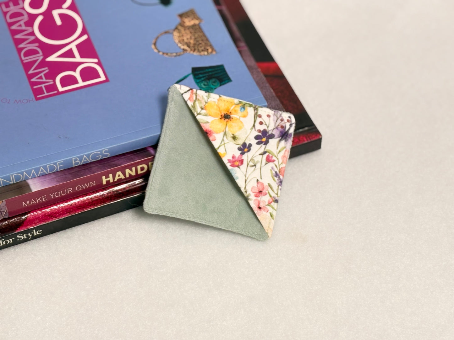 Set Of Three Velvet Corner Bookmark