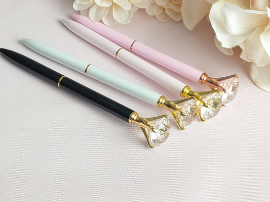 Diamond Crystal Metal Ballpoint Pen for bridesmaids