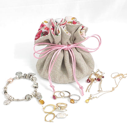 Jewelry Drawstring Pouch Bag