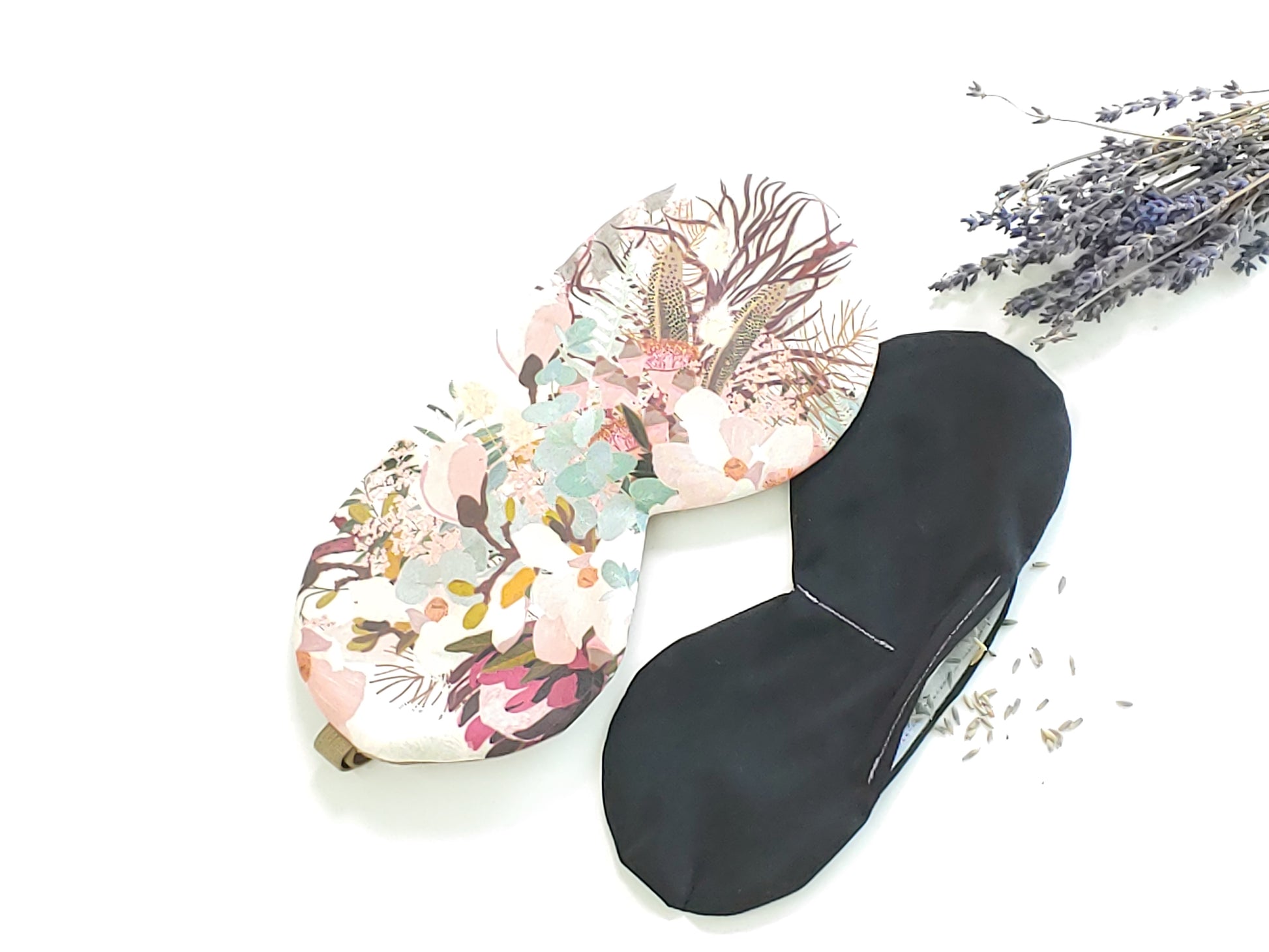 Floral Pastel Sleep Mask with lavender